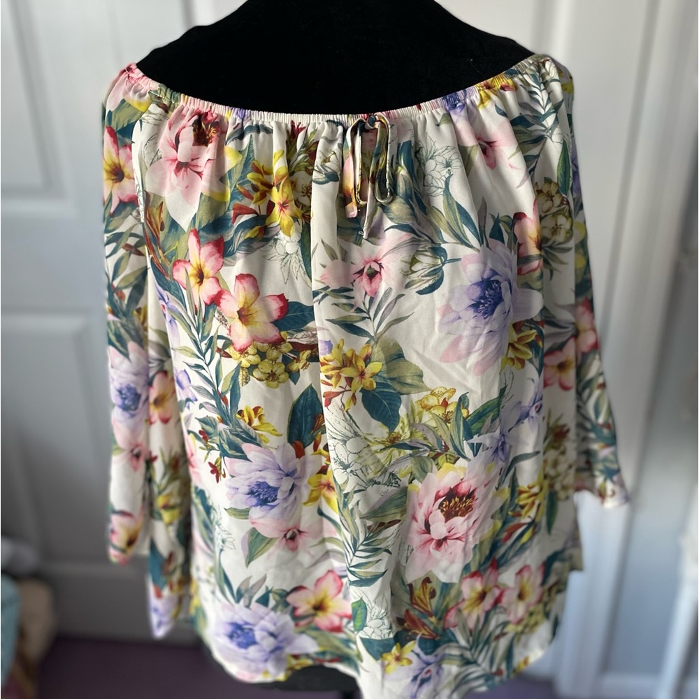 Forver21 Plus Off-the-Shoulder Floral Top Size 1X